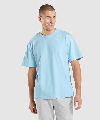 Gymshark Essential Oversized T Shirts Herr Beige | SE 3855XYU